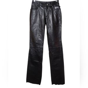 NWT Wilsons Leather Maxima 100% Leather Black Pants Size 2